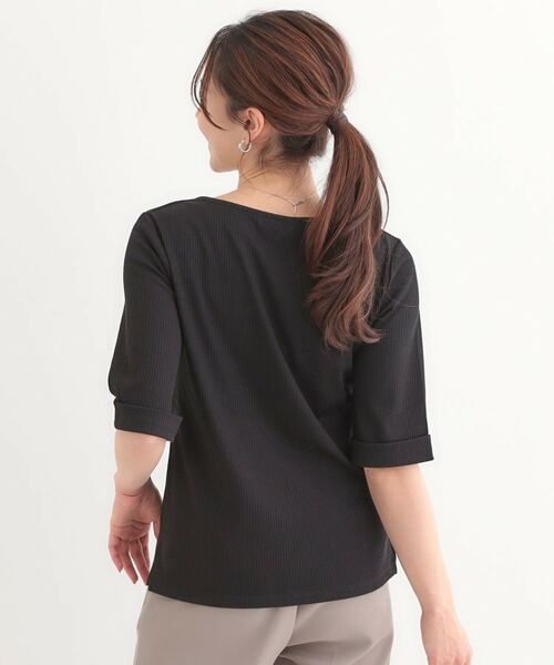 SHOO・LA・RUE / シューラルー カットソー | 【S-LL】1枚でもインナーでも テレコ5分袖トップス | 詳細6