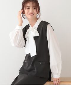 SHOO・LA・RUE / シューラルー ベスト | 【洗える/セットアップ可/S-LL】きれいめにもカジュアルにも スポンディッシュ ニットベスト