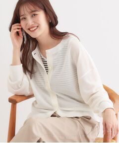 SHOO・LA・RUE / シューラルー カーディガン・ボレロ | 【洗える/前後2WAY】 着こなしいろいろ 上品なシアーカーディガン