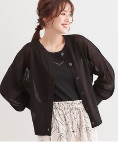 SHOO・LA・RUE / シューラルー カーディガン・ボレロ | 【洗える/前後2WAY】 着こなしいろいろ 上品なシアーカーディガン