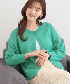 SHOO・LA・RUE / シューラルー カーディガン・ボレロ | 【洗える/前後2WAY】 着こなしいろいろ 上品なシアーカーディガン