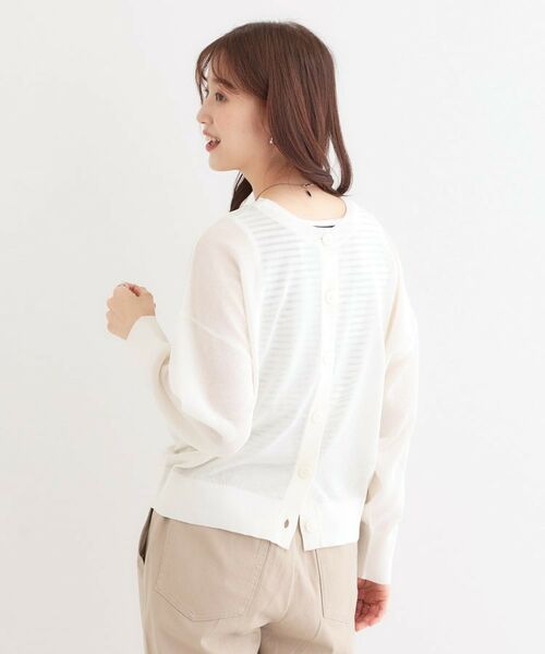 SHOO・LA・RUE / シューラルー カーディガン・ボレロ | 【洗える/前後2WAY】 着こなしいろいろ 上品なシアーカーディガン | 詳細18