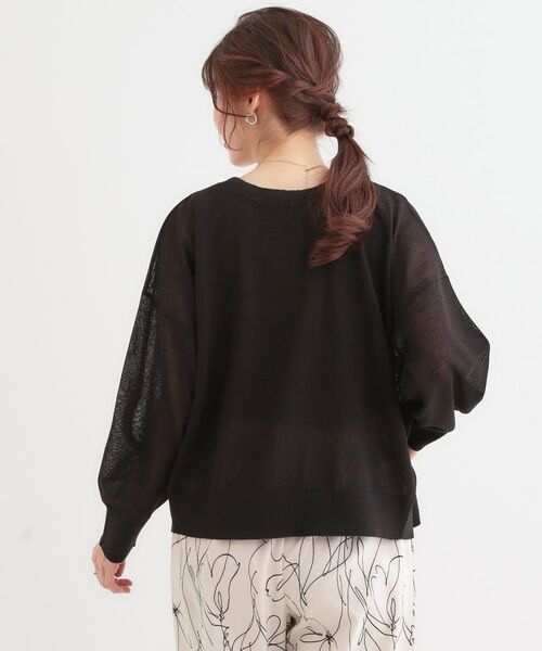 SHOO・LA・RUE / シューラルー カーディガン・ボレロ | 【洗える/前後2WAY】 着こなしいろいろ 上品なシアーカーディガン | 詳細2