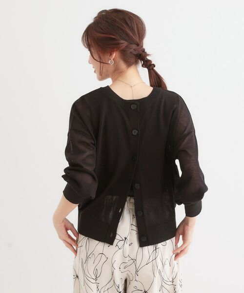 SHOO・LA・RUE / シューラルー カーディガン・ボレロ | 【洗える/前後2WAY】 着こなしいろいろ 上品なシアーカーディガン | 詳細4