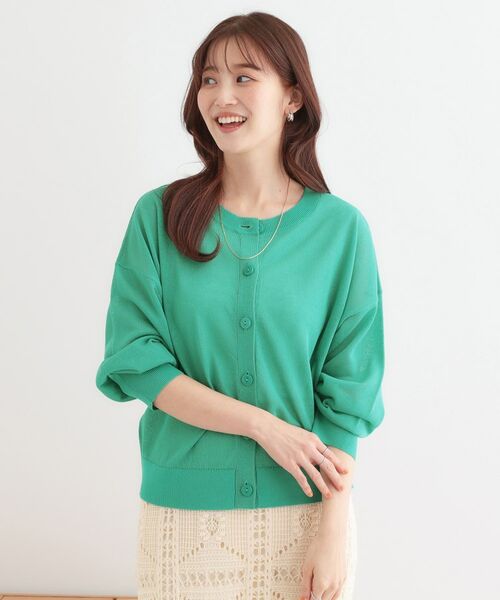 SHOO・LA・RUE / シューラルー カーディガン・ボレロ | 【洗える/前後2WAY】 着こなしいろいろ 上品なシアーカーディガン | 詳細8