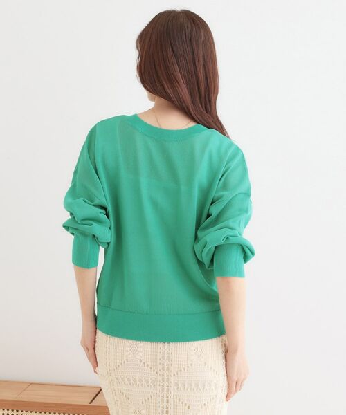 SHOO・LA・RUE / シューラルー カーディガン・ボレロ | 【洗える/前後2WAY】 着こなしいろいろ 上品なシアーカーディガン | 詳細9