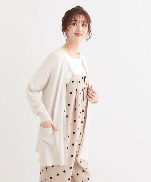 SHOO・LA・RUE / シューラルー カーディガン・ボレロ | 【洗える/UV】さらっと羽織れる ミドル丈Vネックカーディガン | 詳細5