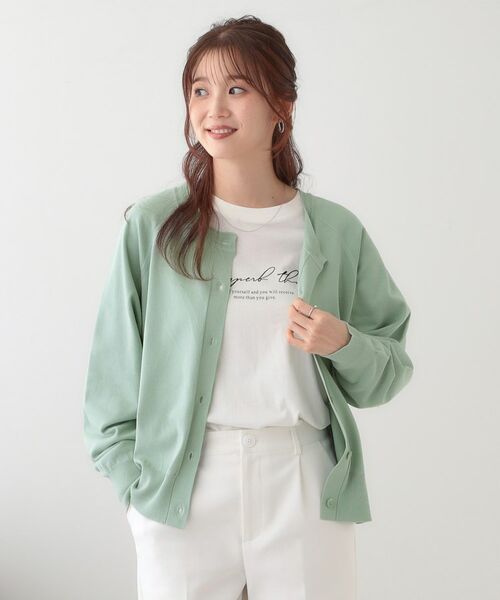 SHOO・LA・RUE / シューラルー カーディガン・ボレロ | 【洗える/S-LL/前後2WAY】クルーネックニットカーディガン | 詳細3