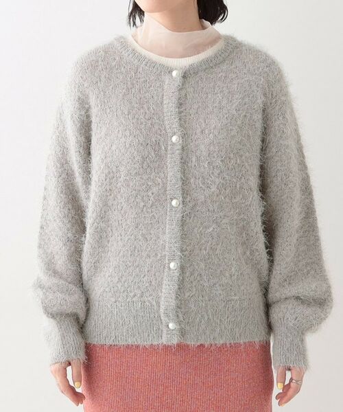 SHOO・LA・RUE / シューラルー カーディガン・ボレロ | 【S-LL】ラメフェザー柄編みカーディガン | 詳細13