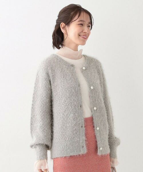 SHOO・LA・RUE / シューラルー カーディガン・ボレロ | 【S-LL】ラメフェザー柄編みカーディガン | 詳細9