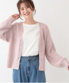 SHOO・LA・RUE / シューラルー カーディガン・ボレロ | 【S-LL】ふわふわ軽やかラメニットカーディガン