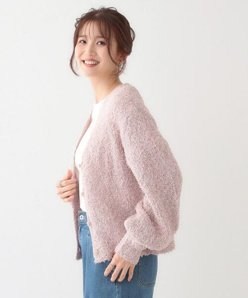 SHOO・LA・RUE / シューラルー カーディガン・ボレロ | 【S-LL】ふわふわ軽やかラメニットカーディガン | 詳細10
