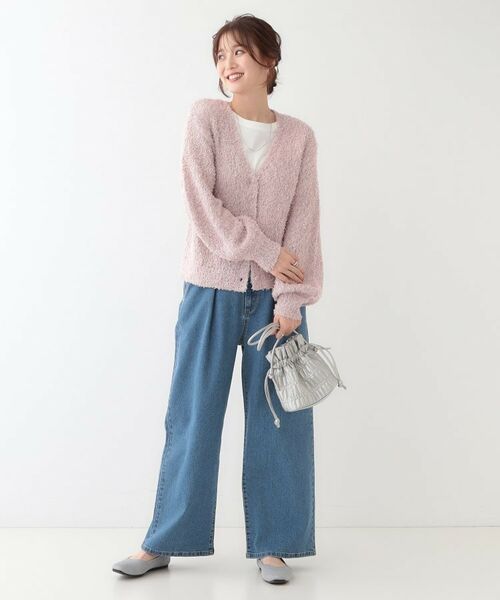 SHOO・LA・RUE / シューラルー カーディガン・ボレロ | 【S-LL】ふわふわ軽やかラメニットカーディガン | 詳細11