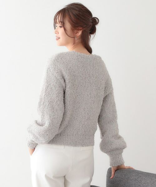 SHOO・LA・RUE / シューラルー カーディガン・ボレロ | 【S-LL】ふわふわ軽やかラメニットカーディガン | 詳細2