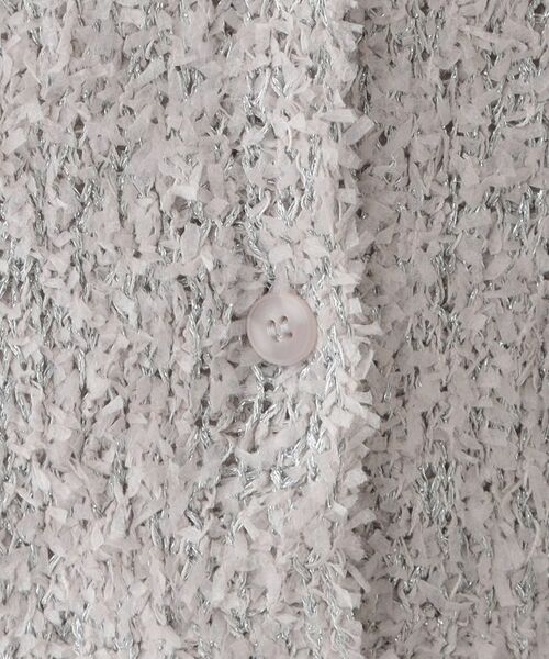 SHOO・LA・RUE / シューラルー カーディガン・ボレロ | 【S-LL】ふわふわ軽やかラメニットカーディガン | 詳細4