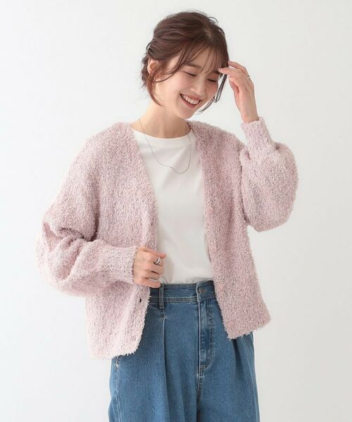 SHOO・LA・RUE / シューラルー カーディガン・ボレロ | 【S-LL】ふわふわ軽やかラメニットカーディガン | 詳細9