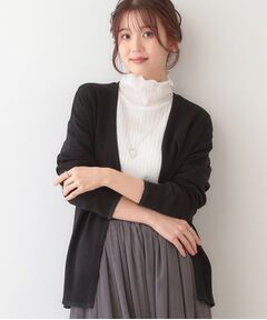 SHOO・LA・RUE / シューラルー カーディガン・ボレロ | 【S-LL】リブのラメが華やかな トッパー ニットカーディガン