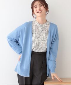 SHOO・LA・RUE / シューラルー カーディガン・ボレロ | 【S-LL】リブのラメが華やかな トッパー ニットカーディガン