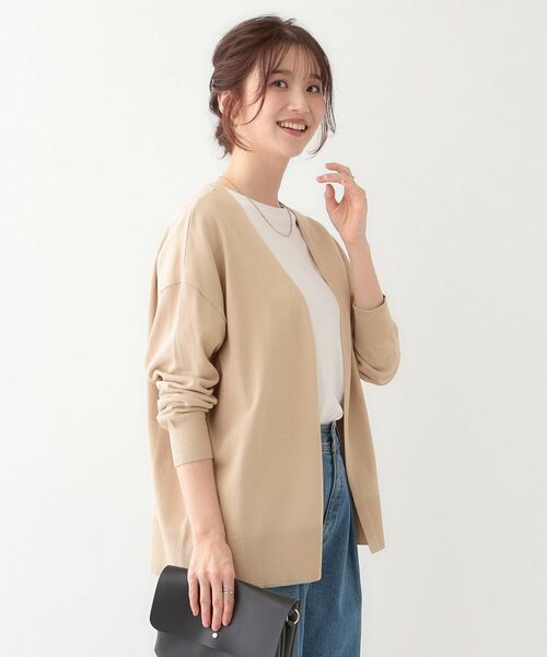 SHOO・LA・RUE / シューラルー カーディガン・ボレロ | 【S-LL】リブのラメが華やかな トッパー ニットカーディガン | 詳細10