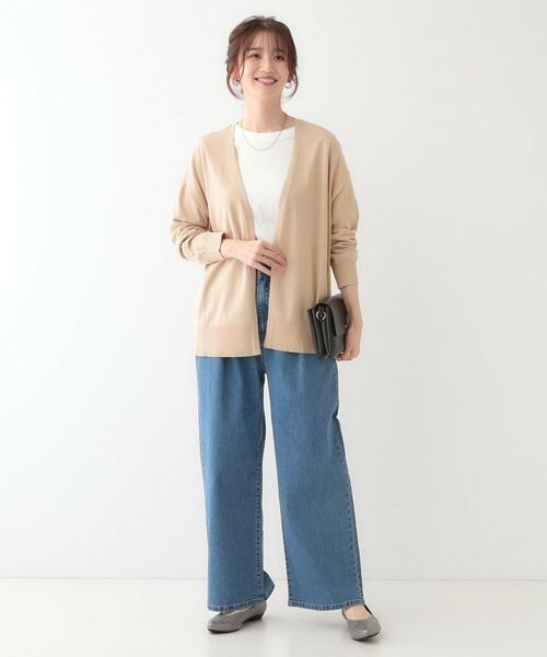 SHOO・LA・RUE / シューラルー カーディガン・ボレロ | 【S-LL】リブのラメが華やかな トッパー ニットカーディガン | 詳細11