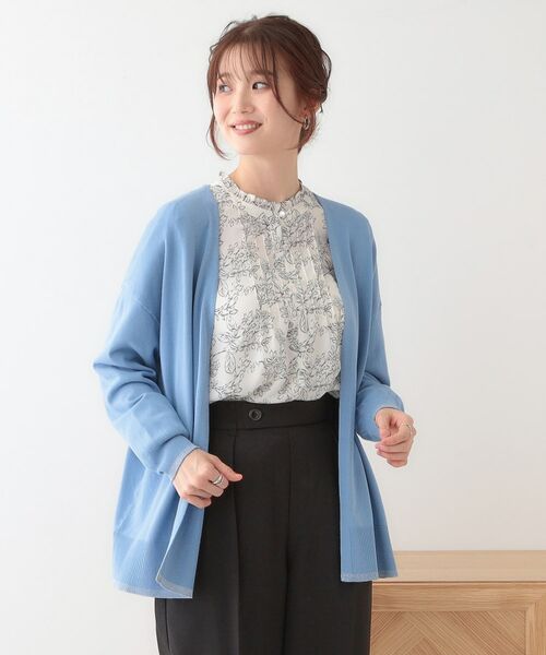 SHOO・LA・RUE / シューラルー カーディガン・ボレロ | 【S-LL】リブのラメが華やかな トッパー ニットカーディガン | 詳細13