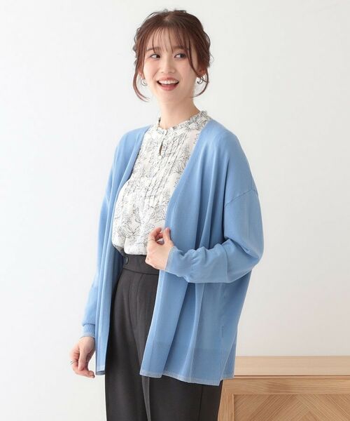 SHOO・LA・RUE / シューラルー カーディガン・ボレロ | 【S-LL】リブのラメが華やかな トッパー ニットカーディガン | 詳細14