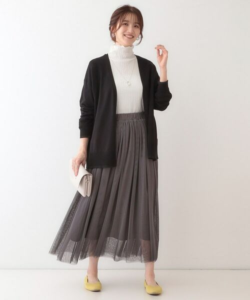 SHOO・LA・RUE / シューラルー カーディガン・ボレロ | 【S-LL】リブのラメが華やかな トッパー ニットカーディガン | 詳細3