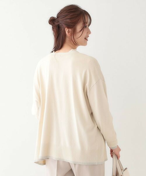 SHOO・LA・RUE / シューラルー カーディガン・ボレロ | 【S-LL】リブのラメが華やかな トッパー ニットカーディガン | 詳細6