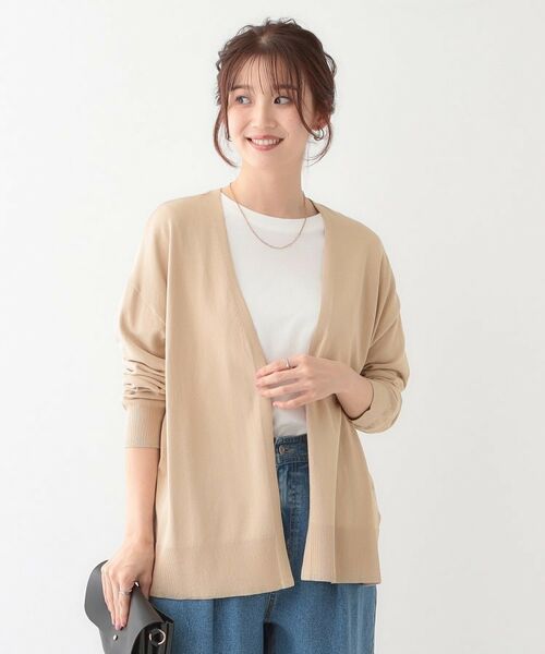 SHOO・LA・RUE / シューラルー カーディガン・ボレロ | 【S-LL】リブのラメが華やかな トッパー ニットカーディガン | 詳細9