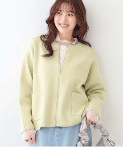 SHOO・LA・RUE / シューラルー カーディガン・ボレロ | 【S-LL】ジャガードZIPニットカーディガン