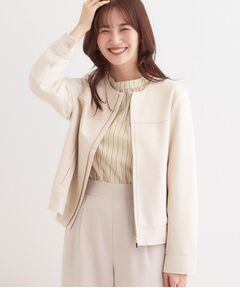 SHOO・LA・RUE / シューラルー レザーブルゾン・ジャケット | 【S-LL】大人上品な やわらかスエード調ブルゾン