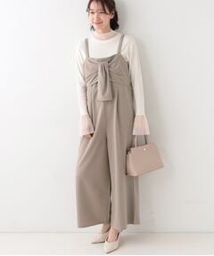 SHOO・LA・RUE / シューラルー サロペット・オールインワン | 【S-LL】リボン風キャミサロペット