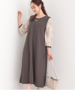 SHOO・LA・RUE / シューラルー ロング・マキシ丈ワンピース | 1枚で上品に決まる お袖レース切り替え7分袖ワンピース