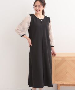 SHOO・LA・RUE / シューラルー ロング・マキシ丈ワンピース | 1枚で上品に決まる お袖レース切り替え7分袖ワンピース