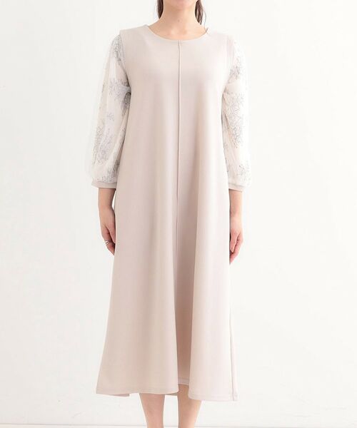 SHOO・LA・RUE / シューラルー ロング・マキシ丈ワンピース | 1枚で上品に決まる お袖レース切り替え7分袖ワンピース | 詳細13