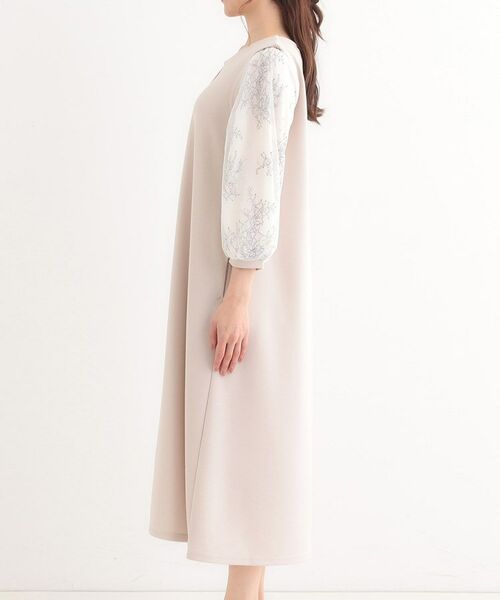 SHOO・LA・RUE / シューラルー ロング・マキシ丈ワンピース | 1枚で上品に決まる お袖レース切り替え7分袖ワンピース | 詳細14