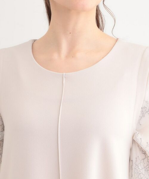 SHOO・LA・RUE / シューラルー ロング・マキシ丈ワンピース | 1枚で上品に決まる お袖レース切り替え7分袖ワンピース | 詳細16