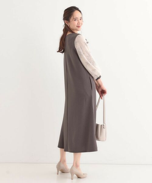 SHOO・LA・RUE / シューラルー ロング・マキシ丈ワンピース | 1枚で上品に決まる お袖レース切り替え7分袖ワンピース | 詳細3