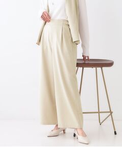 SHOO・LA・RUE / シューラルー パンツ | 【洗える/セットアップ可】タック入りワイドパンツ