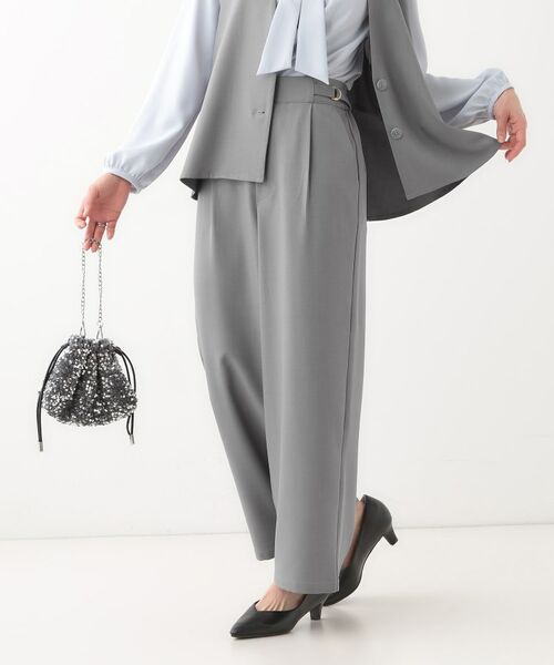 SHOO・LA・RUE / シューラルー パンツ | 【洗える/セットアップ可】タック入りワイドパンツ | 詳細1
