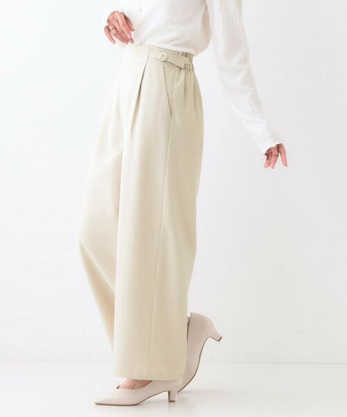 SHOO・LA・RUE / シューラルー パンツ | 【洗える/セットアップ可】タック入りワイドパンツ | 詳細10