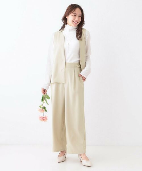 SHOO・LA・RUE / シューラルー パンツ | 【洗える/セットアップ可】タック入りワイドパンツ | 詳細11