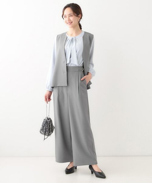 SHOO・LA・RUE / シューラルー パンツ | 【洗える/セットアップ可】タック入りワイドパンツ | 詳細3