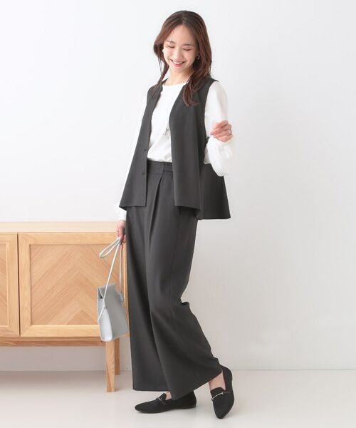 SHOO・LA・RUE / シューラルー パンツ | 【洗える/セットアップ可】タック入りワイドパンツ | 詳細7