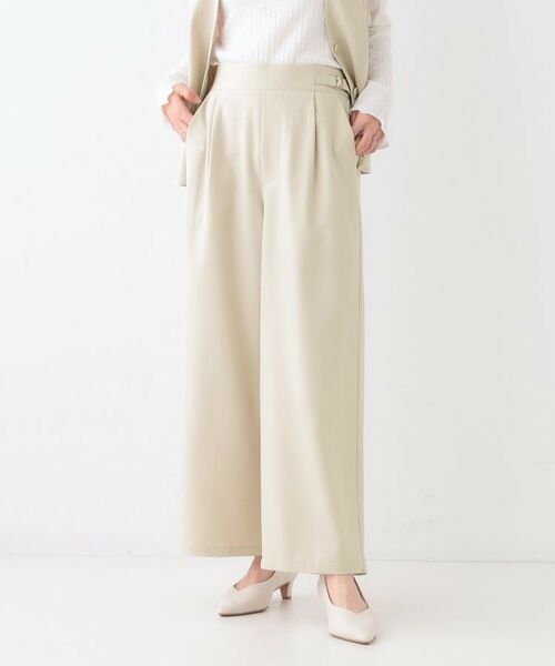 SHOO・LA・RUE / シューラルー パンツ | 【洗える/セットアップ可】タック入りワイドパンツ | 詳細9