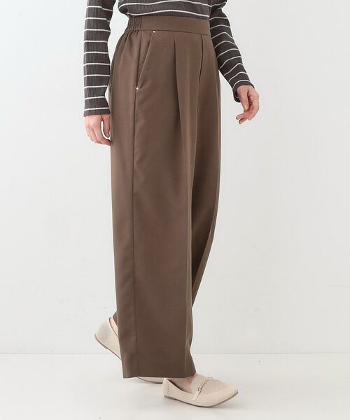 SHOO・LA・RUE / シューラルー パンツ | 【洗える/UV/吸水速乾/アンチピリング/S-LL】 タックワイドパンツ | 詳細10