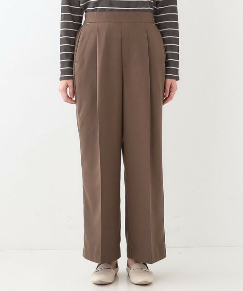 SHOO・LA・RUE / シューラルー パンツ | 【洗える/UV/吸水速乾/アンチピリング/S-LL】 タックワイドパンツ | 詳細13