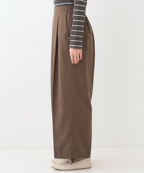 SHOO・LA・RUE / シューラルー パンツ | 【洗える/UV/吸水速乾/アンチピリング/S-LL】 タックワイドパンツ | 詳細14