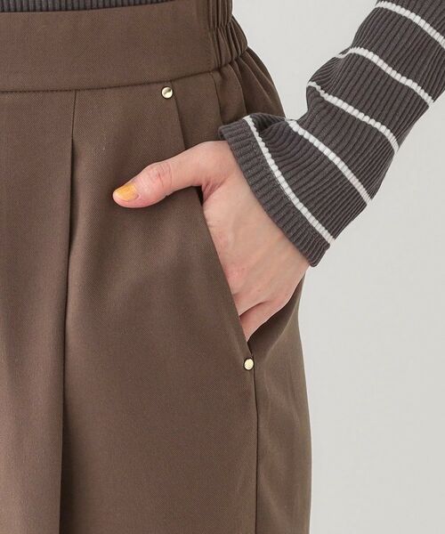 SHOO・LA・RUE / シューラルー パンツ | 【洗える/UV/吸水速乾/アンチピリング/S-LL】 タックワイドパンツ | 詳細18