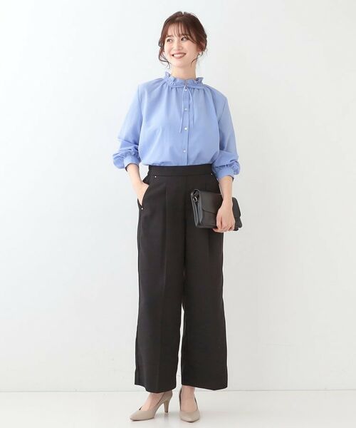 SHOO・LA・RUE / シューラルー パンツ | 【洗える/UV/吸水速乾/アンチピリング/S-LL】 タックワイドパンツ | 詳細3